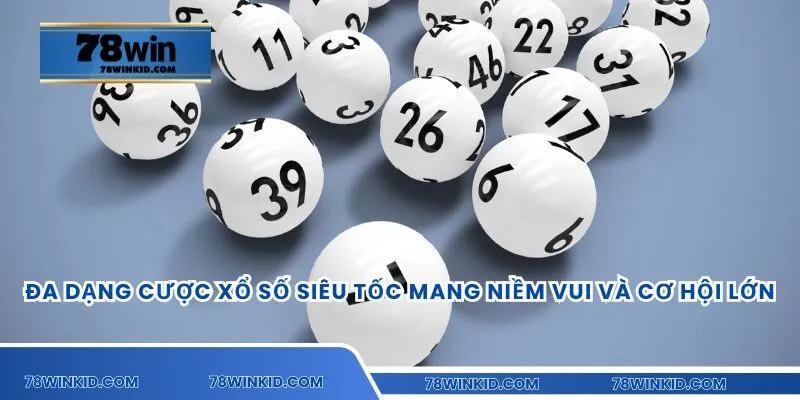 Đa dạng cược xổ số siêu tốc mang niềm vui và cơ hội lớn